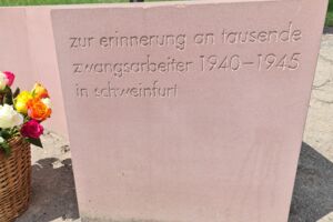Gedenkveanstaltung zur Erinnerung an die Opfer der Zwangsarbeit in Schweinfurt