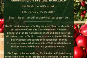 Streuobst für alle Bürgerinnen und Bürger der Gemeinde Dittelbrunn