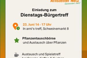 Pflanzentauschbörse beim Dienstags-Bürgertreff