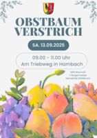 Gemeindlicher Obstbaumverstrich in der Gemeinde Dittelbrunn