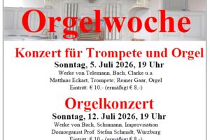 Casteller Orgelwoche 2026 - Orgelkonzert