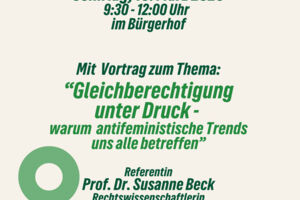Frühstück anlässlich des Weltfrauentags mit Vortrag v. Prof. Susanne Beck 
