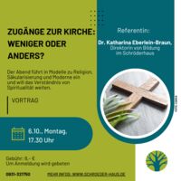 Zugänge zur Kirche: weniger oder anders?