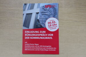 Einladung zum Bürgergespräch vor der Kommunalwahl