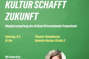 Kultur schafft Zukunft - Neujahrsempfang des Grünen Ortsverbands Frauenland