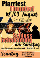 Pfarrfest mit Schlossbeleuchtung