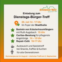 Kräuterfänger, Beratung, Repair-Café - Dienstags-Bürgertreff