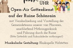 Open-Air-Gottesdienst auf der Ruine Schönrain