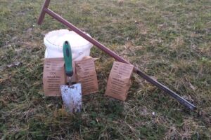 Entnahme von Bodenproben