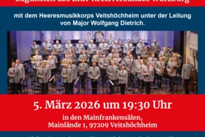 Benefizkonzert mit dem Heeresmusikkorps Veitshöchheim zugunsten des BRK-Kreisverbandes Würzburg