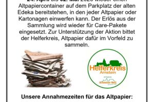 Altpapiersammlung