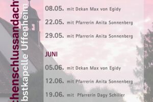 Wochenschlussandachten