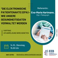 Die Elektronische Patientenakte (ePA) - wie unsere Gesundheitsdaten verwaltet werden - Vortrag im Internet-Café