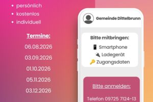 Handysprechstunde für Seniorinnen und Senioren der Gemeinde Dittelbrunn