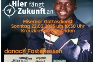 Gottesdienst und Fastenessen zum Misereor-Sonntag am 22. März im Kreuzkloster