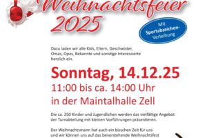Weihnachtsfeier TG Zell Abt. Turnen