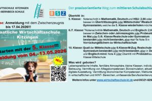 Anmeldung an der Wirtschaftsschule Kitzingen