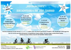 Vier Kirchentouren mit dem Fahrrad zu Hoffnungsorten im Dekanat Uffenheim