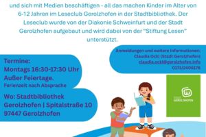 Leseclub Gerolzhofen 'Die bunten GEOparden'
