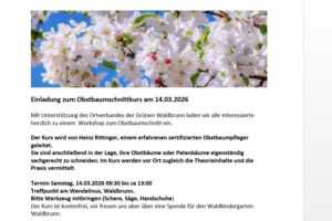 Obstbaumschnittkurs