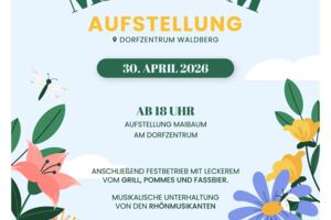 Maibaumaufstellung in Waldberg