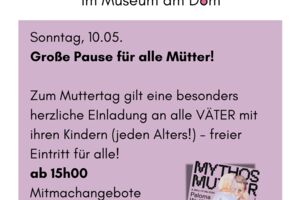 Große Pause für alle Mütter!