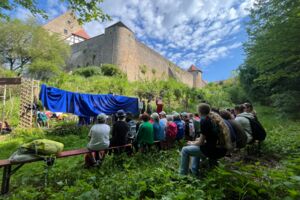 Europatag auf Burg Grumbach und Eröffnung Archäobotanischer Garten