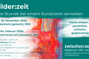 bilder:zeit - Eine Stunde bei einem Kunstwerk verweilen: Öl und Acryl auf Leinwand, 2021