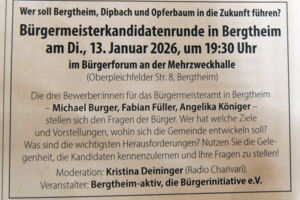 Bürgermeisterkandidatenrunde in Bergtheim